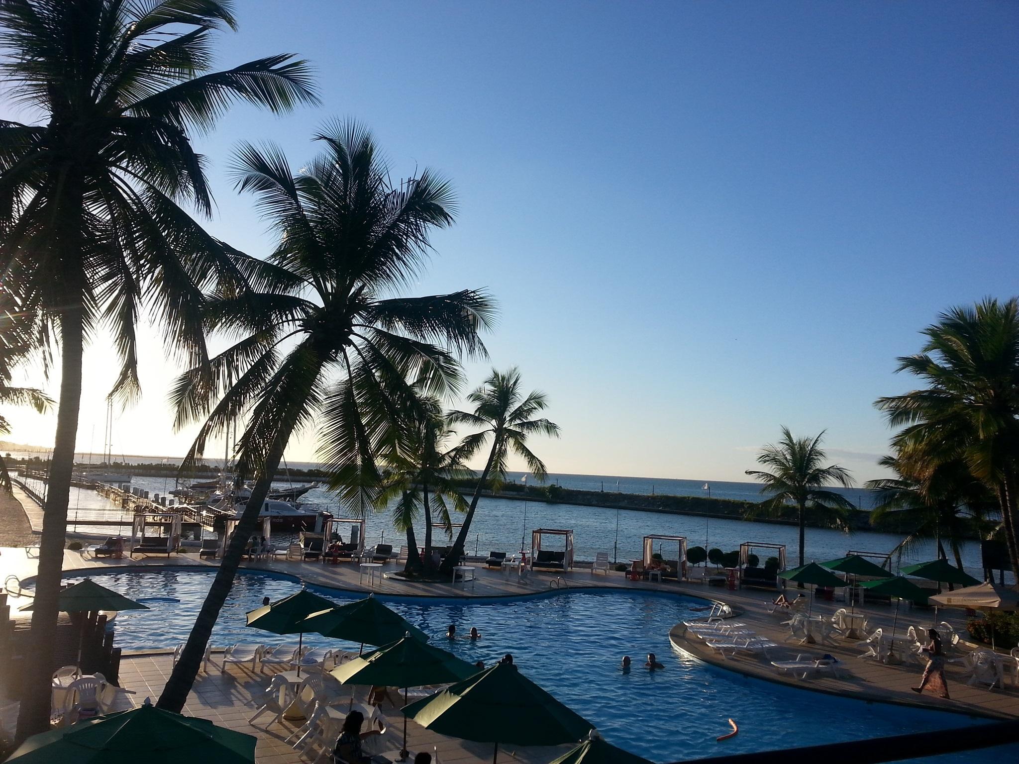 Marina Park Hotel Fortaleza  Exteriör bild View of the beach from the hotel
